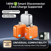 140W Physical-Disconnect Battery Guard, Auto & Self-Eject Charger, Smart Auto-Stop Charging Accessory for Phones Laptops Tablets, Anti-Overcharge Protection, Tech Accessories for Safe Overnight Charging, Gift