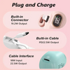 Pocket-Sized 5000mAh Charger, 22.5W Fast Charge, Type-C & USB-A, Digital Power Indicator, Lightweight Design, Compatible with iPhone 11–17