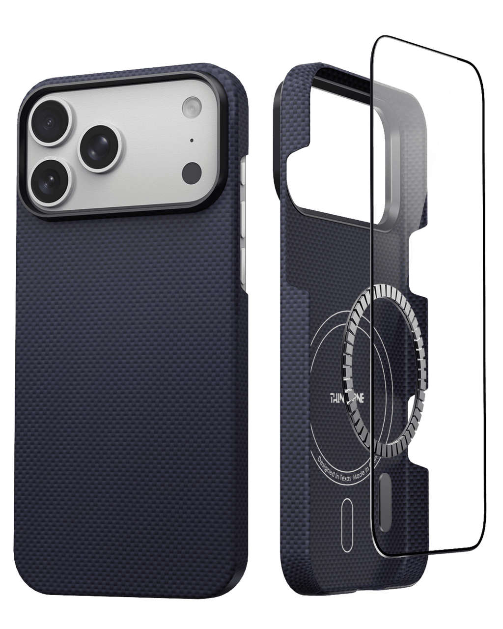 iPhone 17 Pro Case - Super Thin | Aramid Fiber | MagSafe - Wild Navy