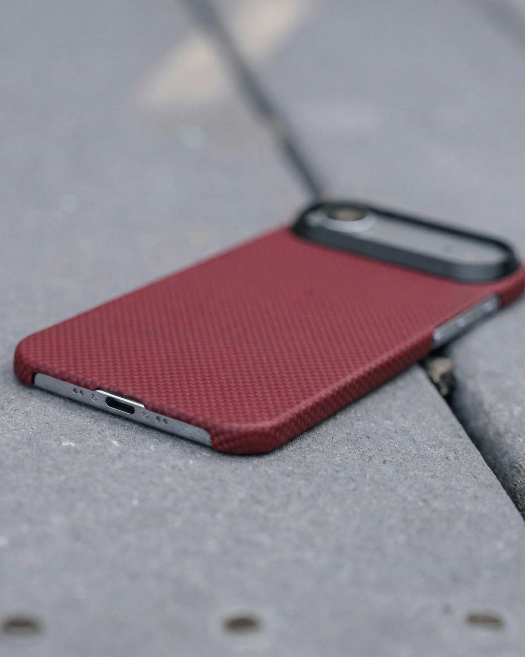 iPhone Air Case - Super Thin | Aramid Fiber | MagSafe - Crimson